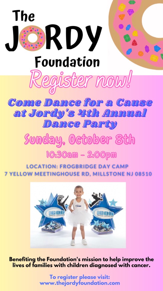 The 4th Annual Jordy Foundation Dance Party flyer